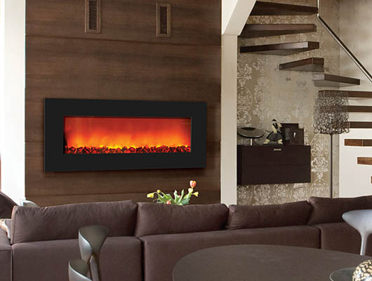 Wm Slim 42 Wall Mount Zero Clearance, Wall Electric Fireplaces Clearance