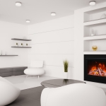 Living room Interior 3d render