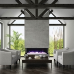 TruView - 72 XL 3 sided electric fireplace