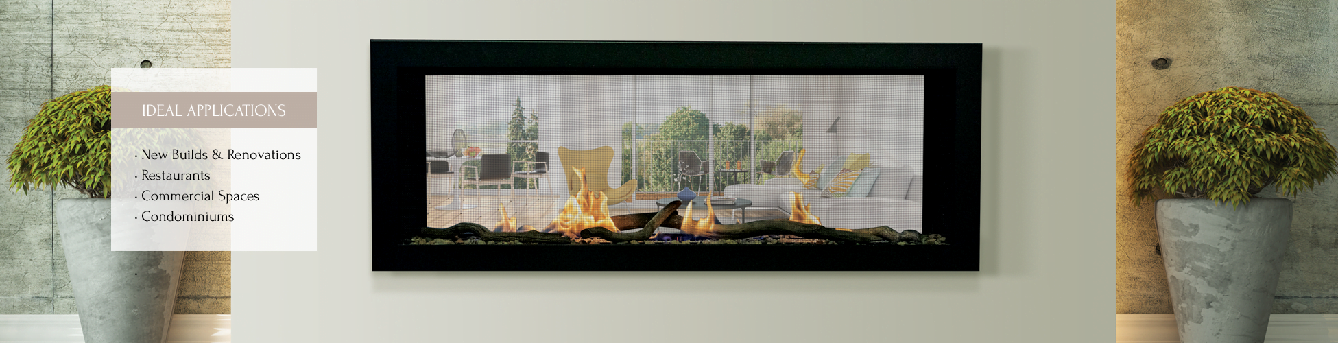 Emerson gas fireplace by Sierra Flame