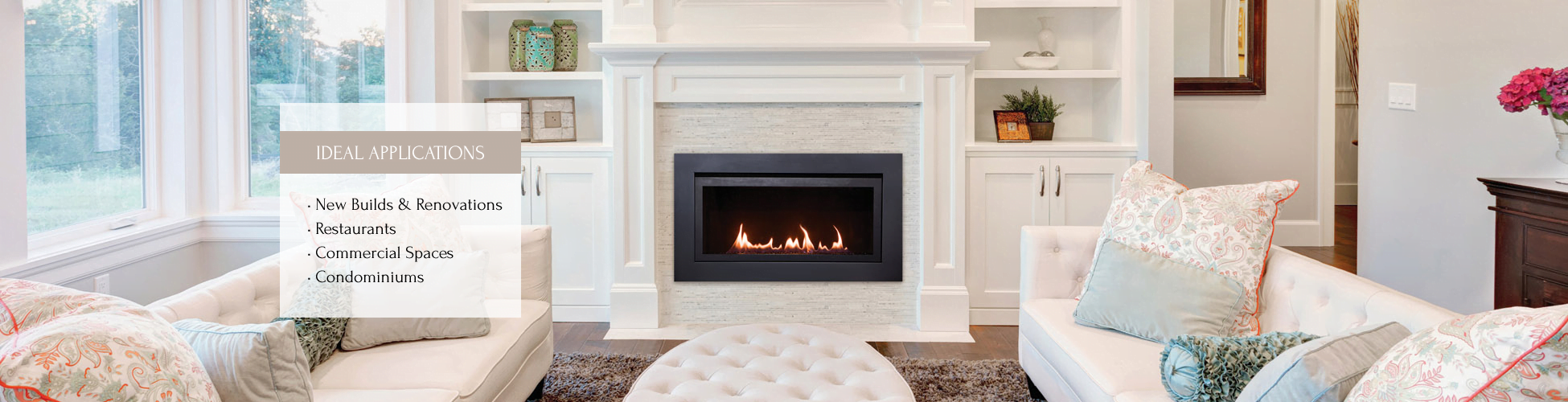 Langley gas fireplace by Sierra Flame