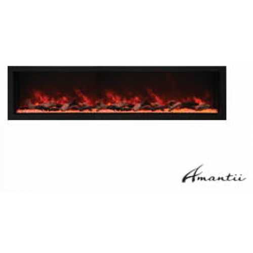 Extra tall electric fireplace by Amantii