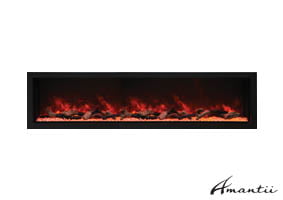 Extra tall electric fireplace by Amantii