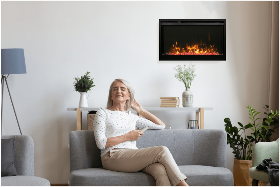Amantii TRD Xtra Slim Electric Fireplace - Image 3