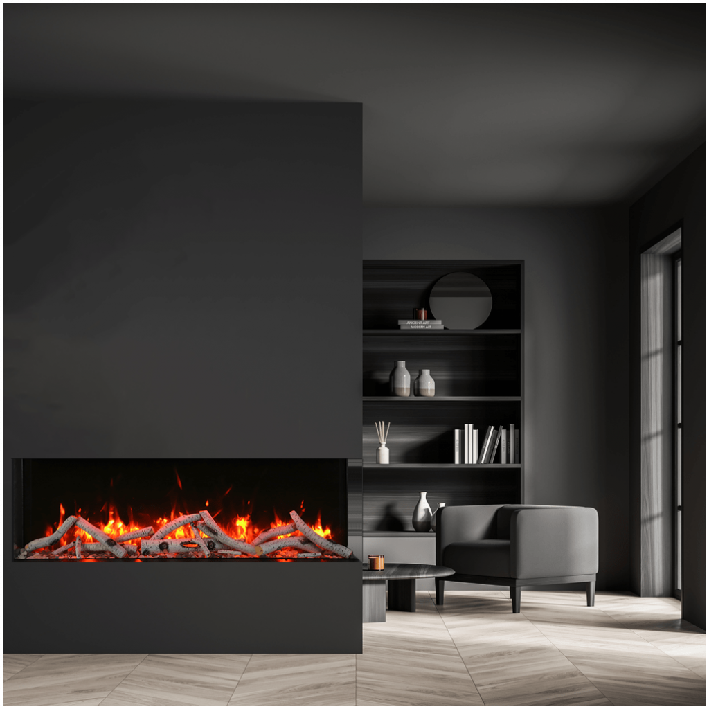 TruView Slim with birch logset