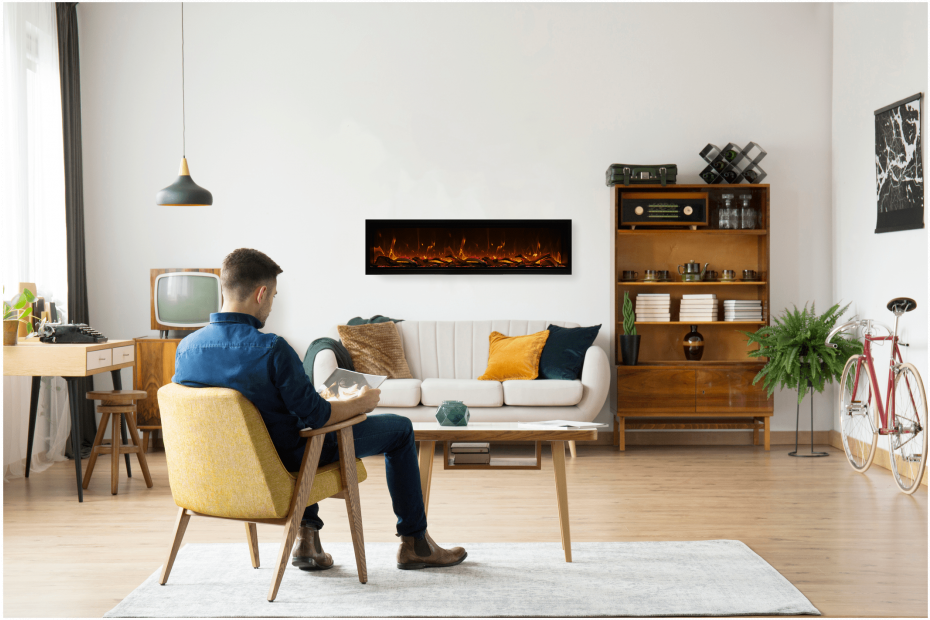 Amantii Symmetry Bespoke Xtra Tall Electric Fireplace - Image 3