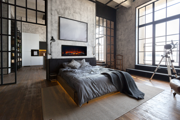 Amantii Symmetry Bespoke Xtra Tall Electric Fireplace - Image 4