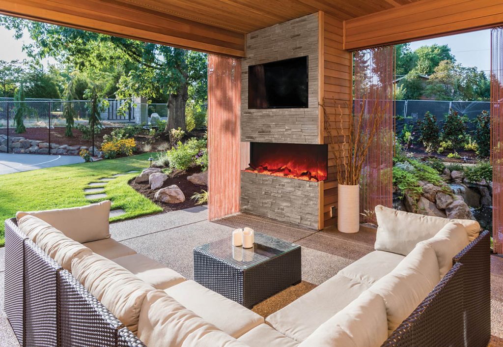 Tru-60 outdoors outdoor fireplace