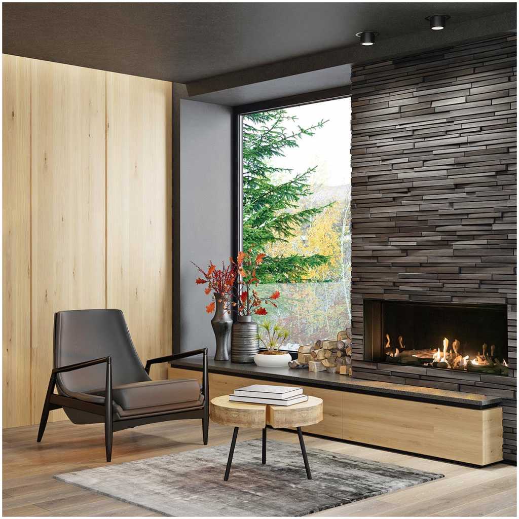 Modern Vienna gas fireplace
