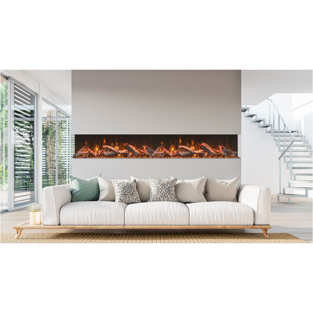TruView Bespoke combined two 45inch electric fireplace