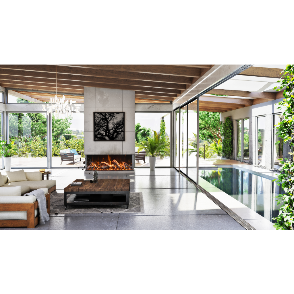 truview bespoke outdoor electric fireplace