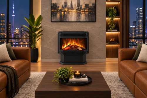 Amantii FS26HO Freestanding Electric Fireplace | 20,000 BTU