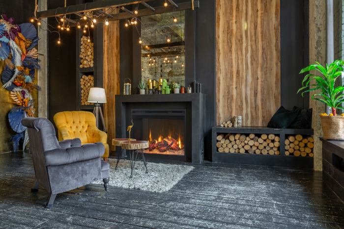 RusticStone Electric Fireplace - Image 2