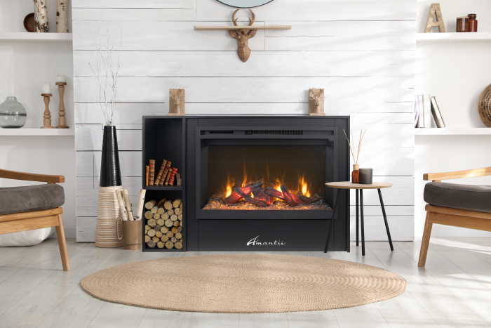 RusticStone Electric Fireplace - Image 3