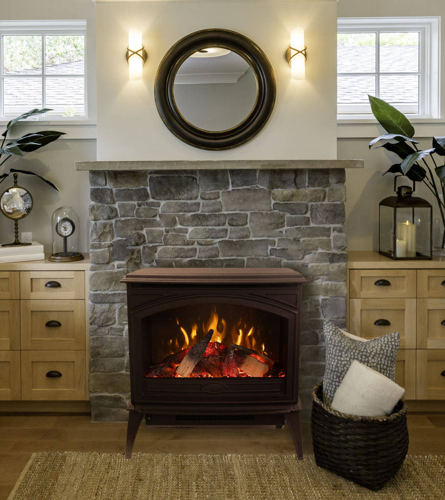 Cast Iron Electric Fireplaces E-50-HO & E-70-HO with WiFi