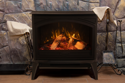 Cast Iron E-50HO, E-70HO Freestanding Electric Fireplace