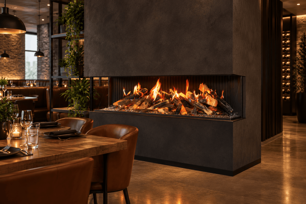 75-Inch MultiView Holo Electric Fireplace Amantii